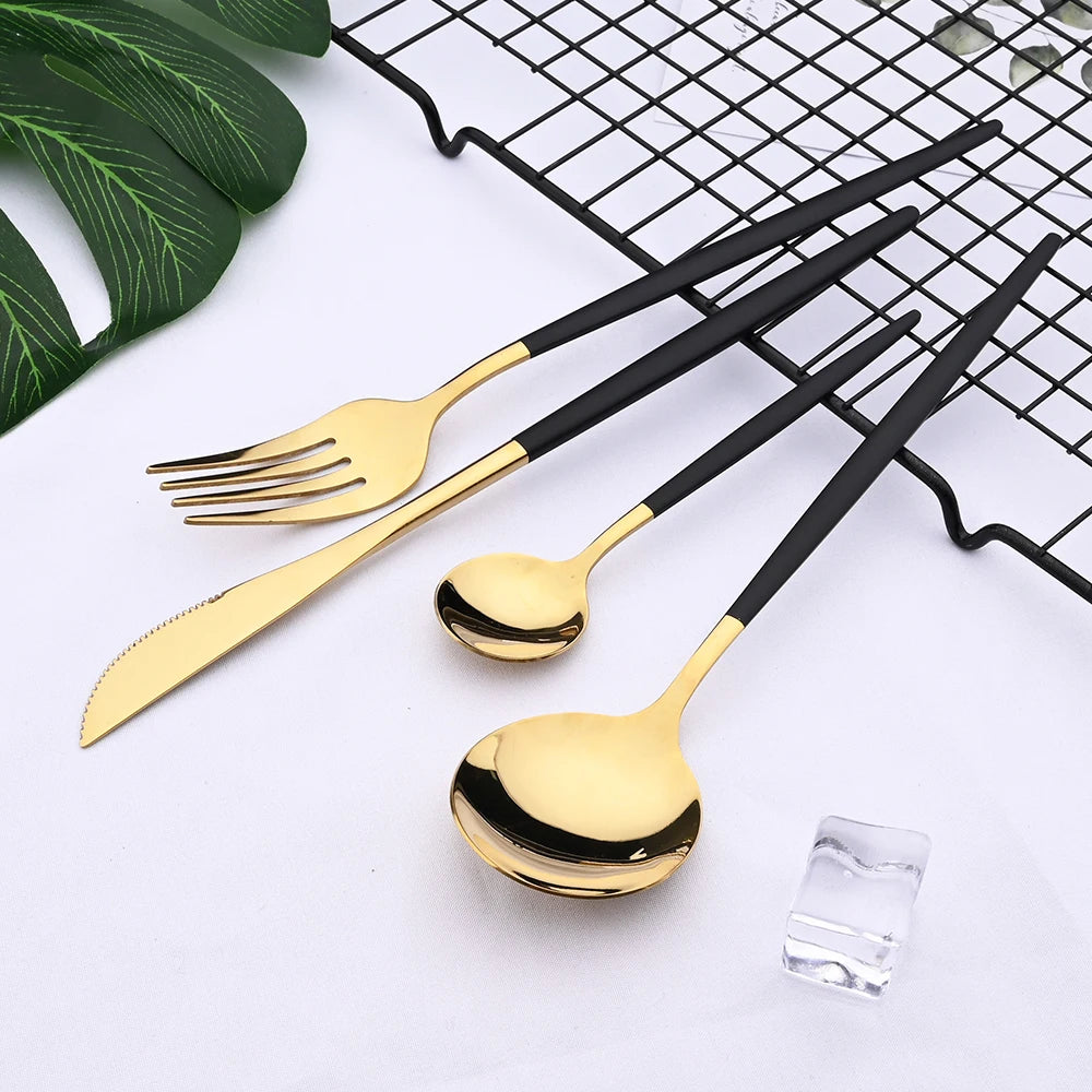 24pcs Stainless Steel Cutlery Set