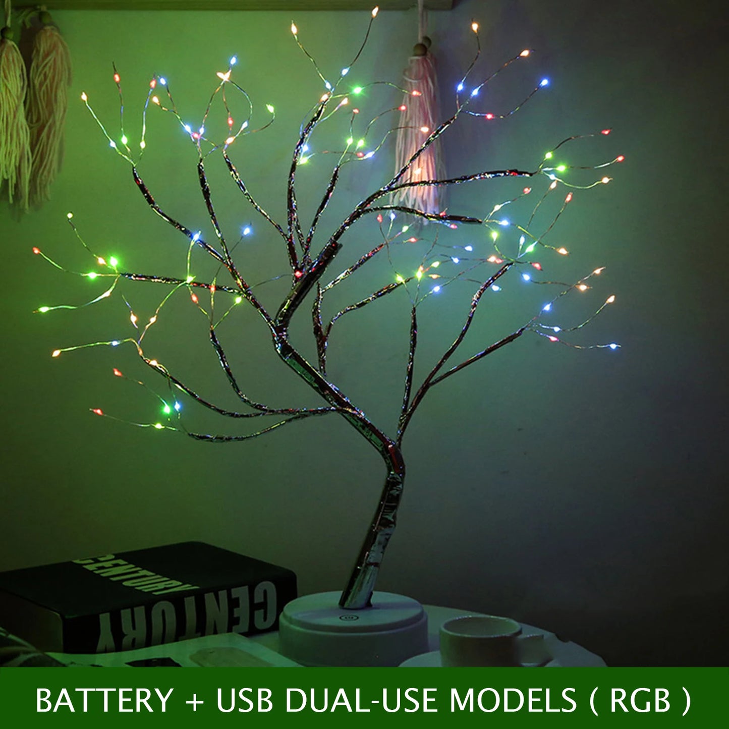 LED Bonsai Tree Night Light Tabletop