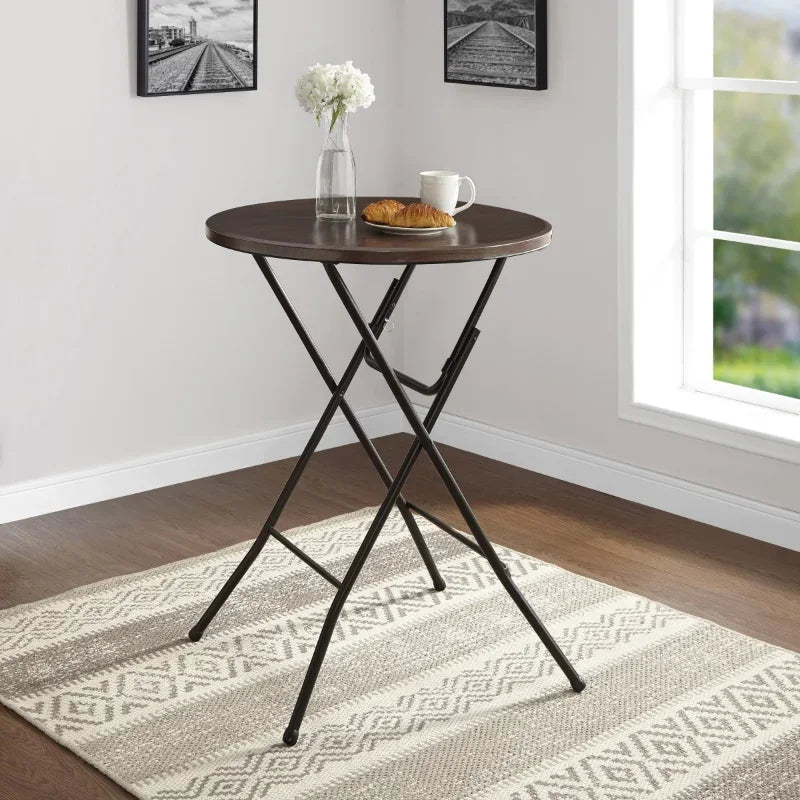 31" High-Top Round Folding Table,