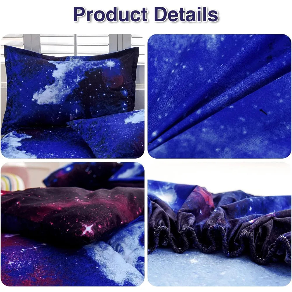 Galaxy 6Pcs Bed in a Bag