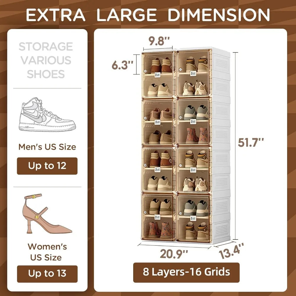 Large Shoe Storage Cabinet Organizer