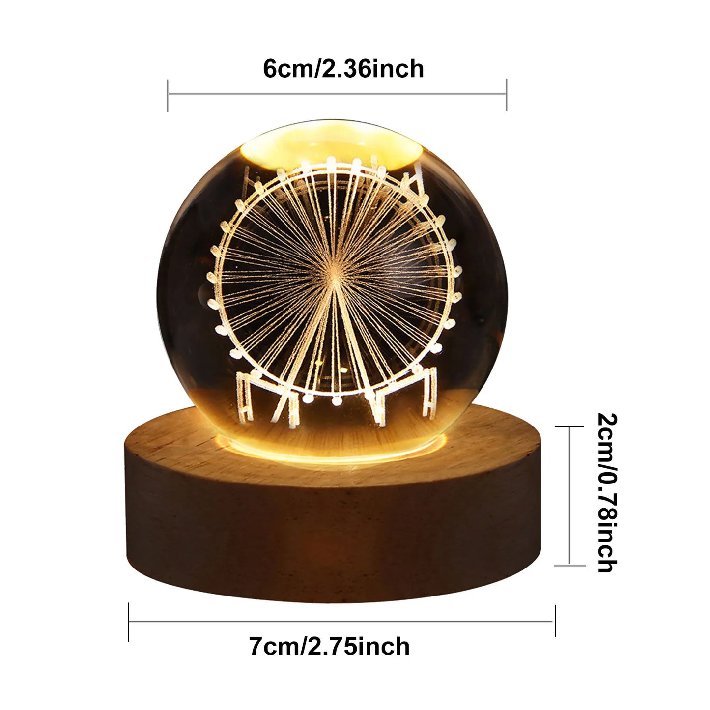 Glowing Crystal Ball Night Light