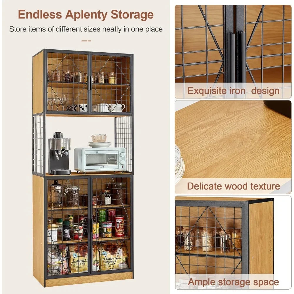 72in Kitchen Pantry Storage Cabinet